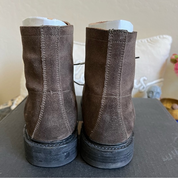 FRYE Cap Toe Lace Up Boots Burnished Brown Men’s US8.5D - Picture 10 of 17